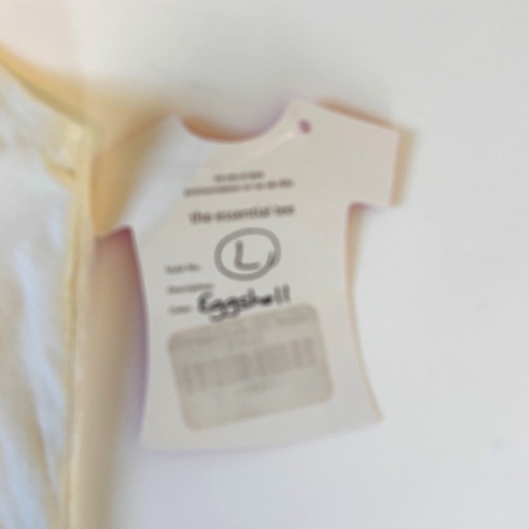 necessities Essential Tee Tank Top Womens Size L Eggshell Cream NEW Basic Layer - Picture 2 of 5